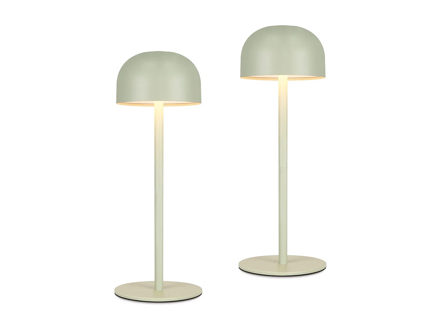 NETTLIFE Kabellose LED-Tischlampe, 2er-Pack: Dimmbare Touch-Tischlampe mit 3 Farbtemperaturen