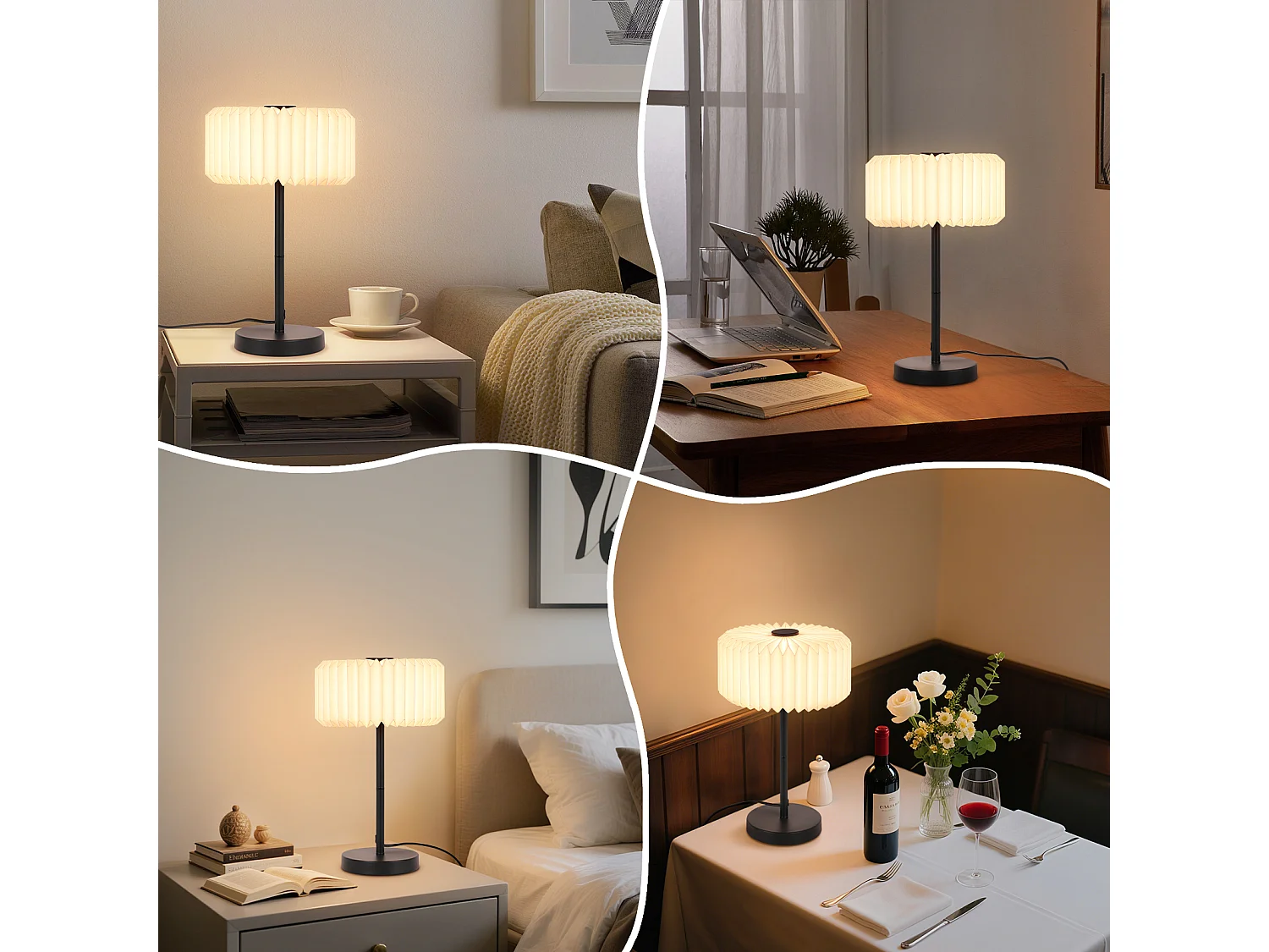 NETTLIFE Vintage bedlamp voor de woonkamer - Design kabel tafellamp voor de slaapkamer