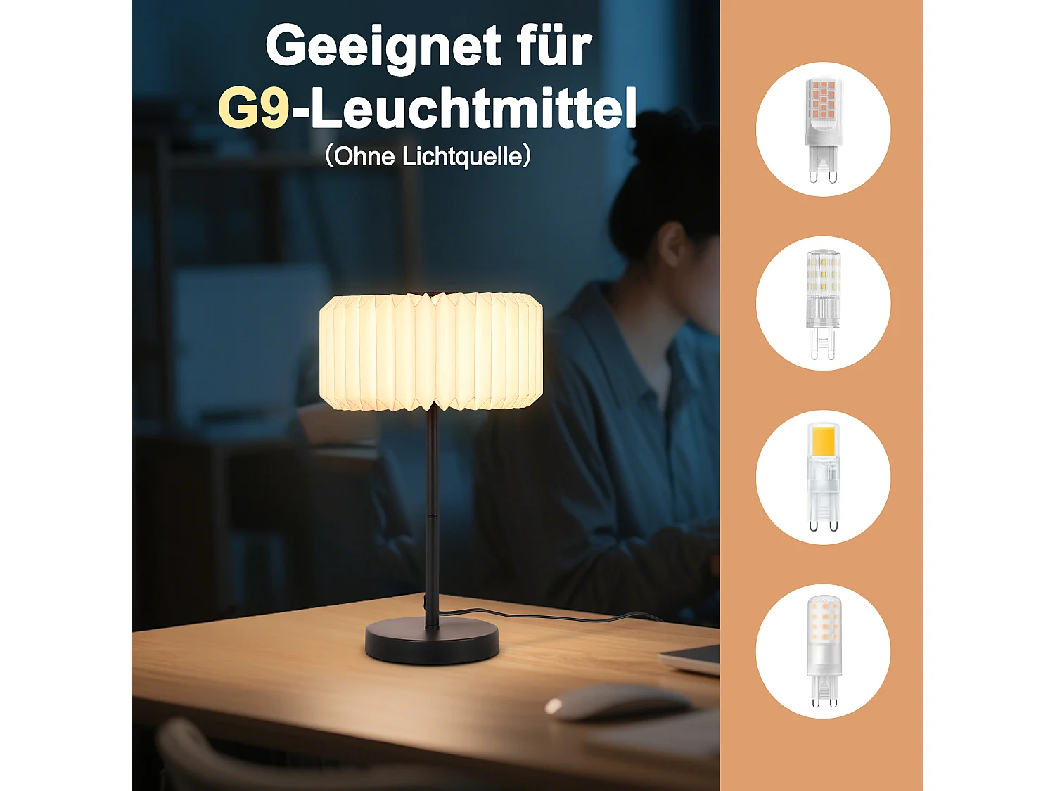 NETTLIFE Vintage bedlamp voor de woonkamer - Design kabel tafellamp voor de slaapkamer