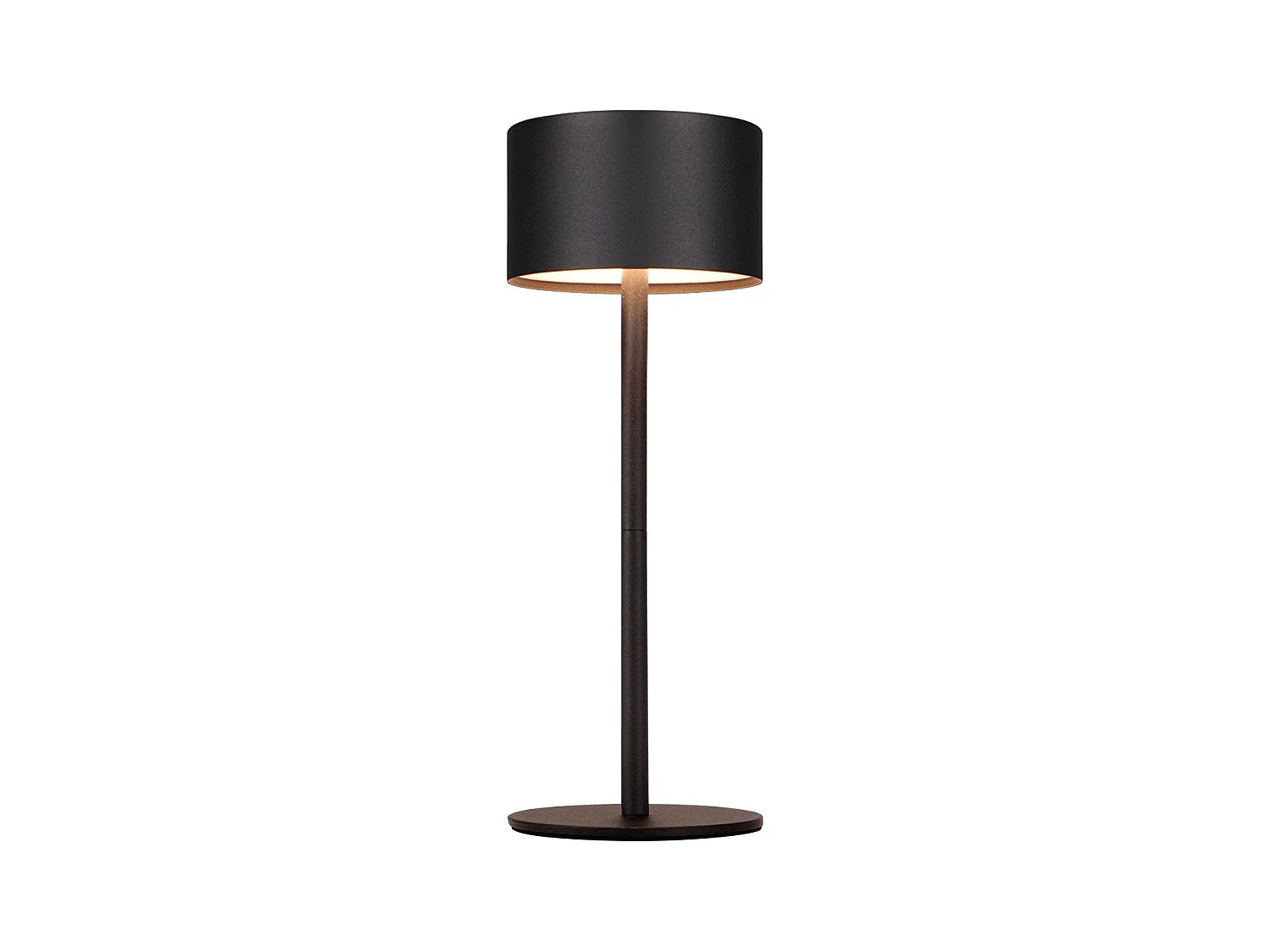 NETTLIFE Lampe de table LED sans fil : lampe de table tactile à intensité variable avec 3 températures de couleur, réglable en hauteur, USB