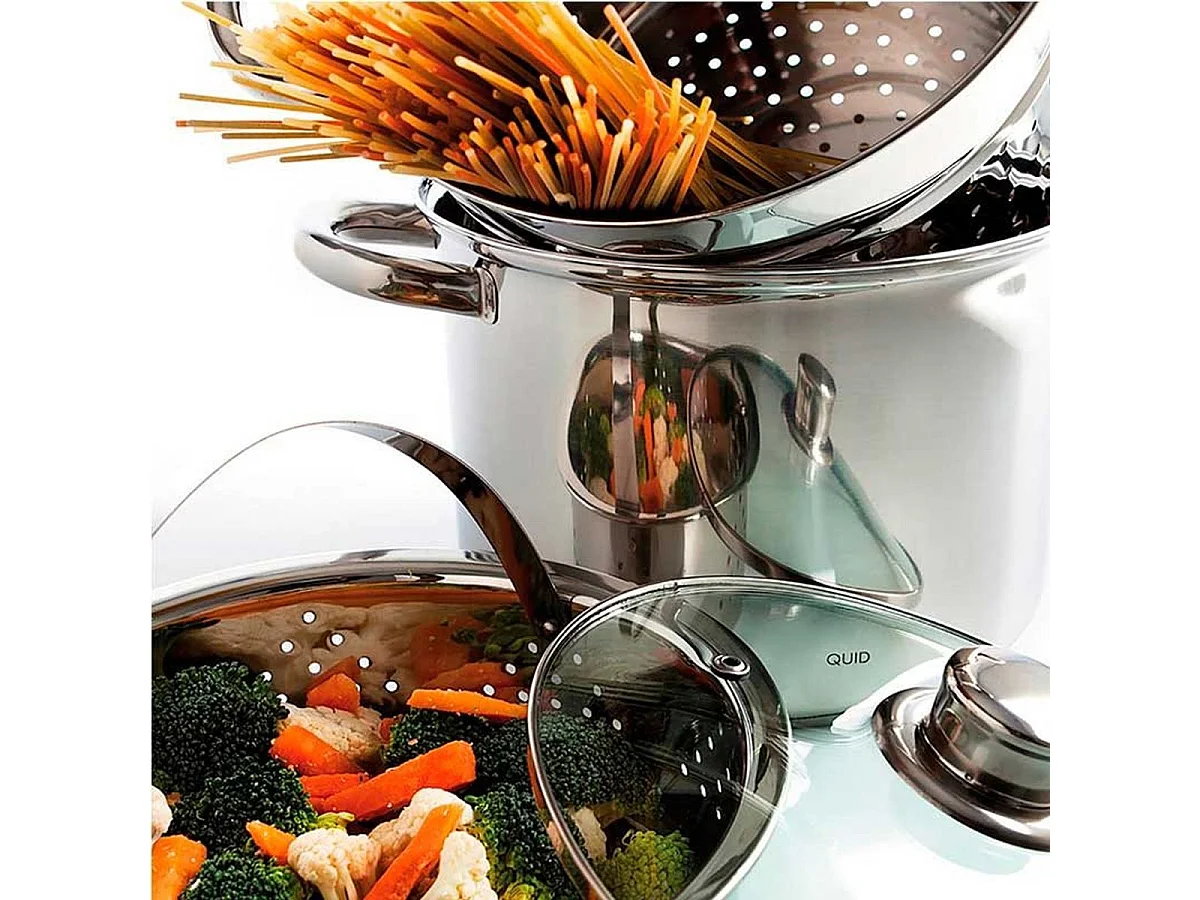 Batería de cocina 4 piezas Gastro Fresh Quid acero inoxidable Ø22 cm