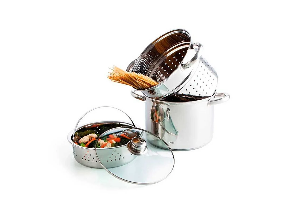 Batería de cocina 4 piezas Gastro Fresh Quid acero inoxidable Ø22 cm