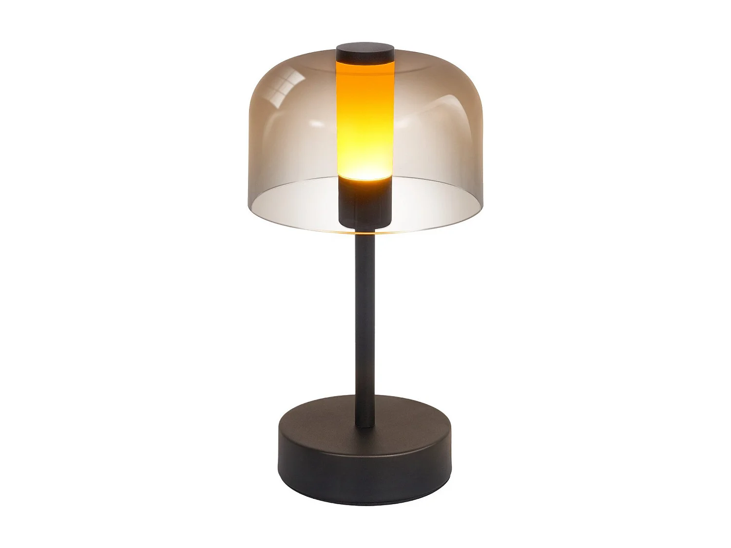 NETTLIFE Batterijgevoede dimbare LED-bedlamp - USB-C oplaadbare draadloze tafellamp 1800k-6500k zwart met geheugenfunctie