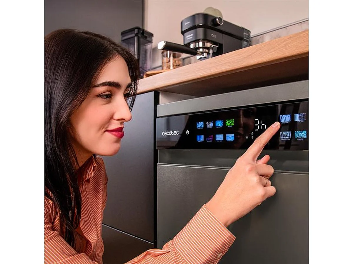 Lavavajillas Cecotec Bolero Aguazero 6210 15 servicios 8 programas D negro 60 cm