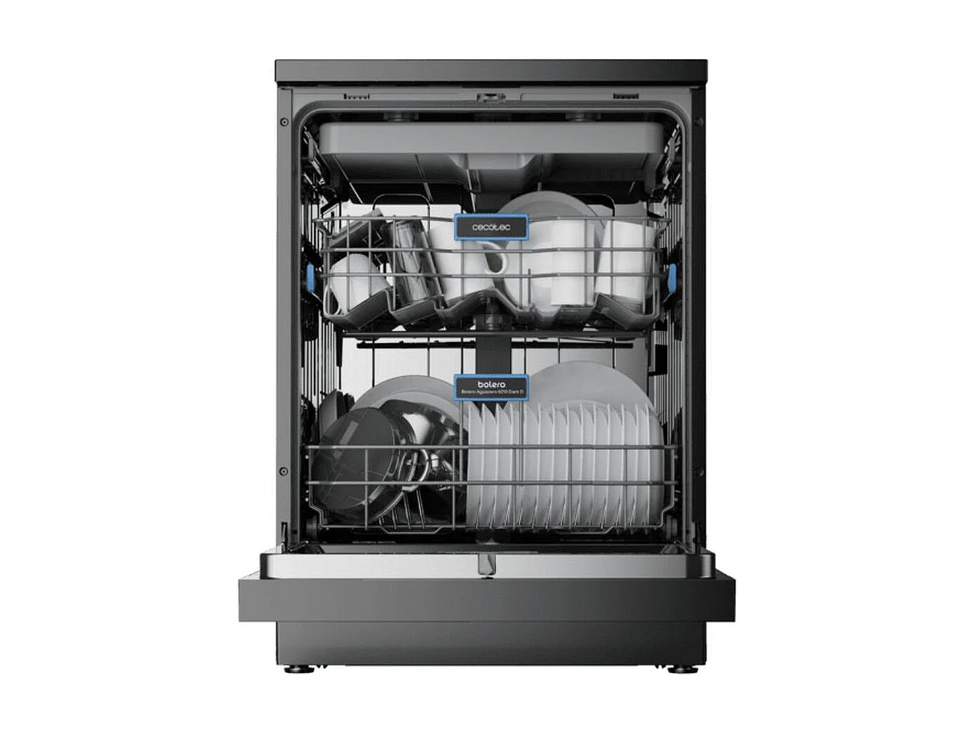 Lavavajillas Cecotec Bolero Aguazero 6210 15 servicios 8 programas D negro 60 cm