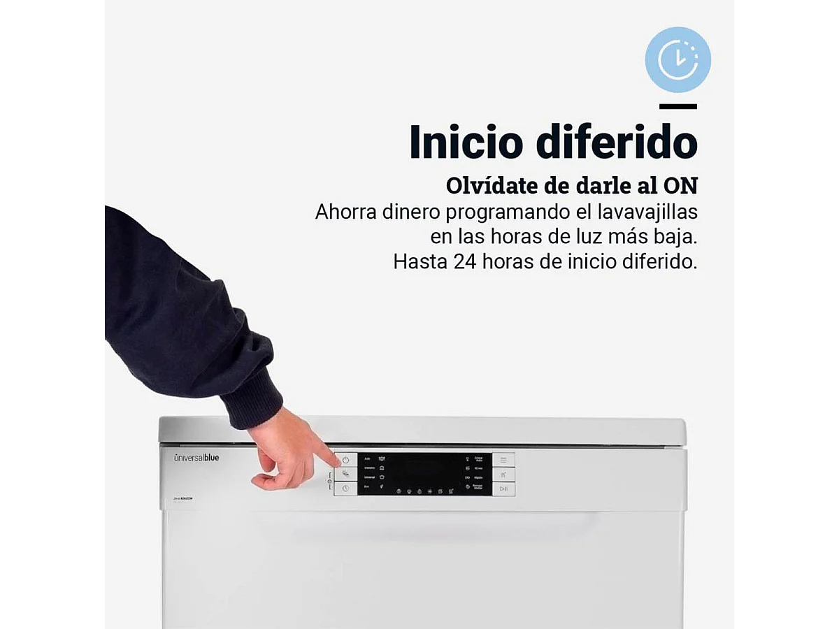 Lavavajillas Java 6060 Universal Blue 14 servicios 3 bandejas E blanco 59,8 cm