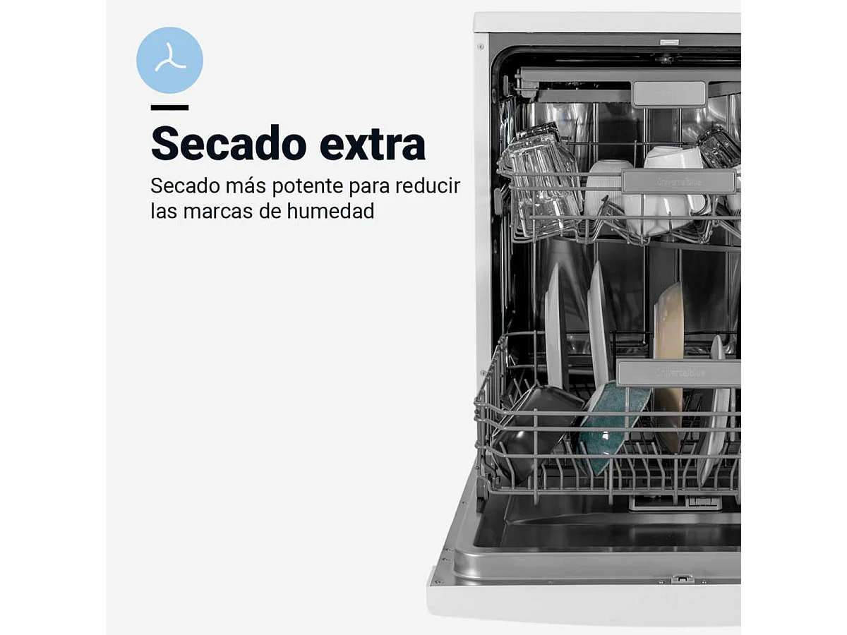 Lavavajillas Java 6060 Universal Blue 14 servicios 3 bandejas E blanco 59,8 cm