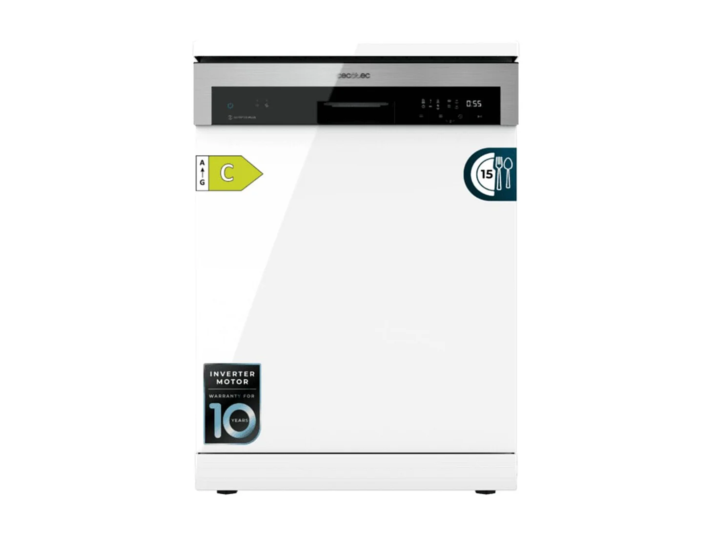 Lavavajillas Cecotec Bolero Aguazero 6500 15 cubiertos 6 programas C blanco 60 cm