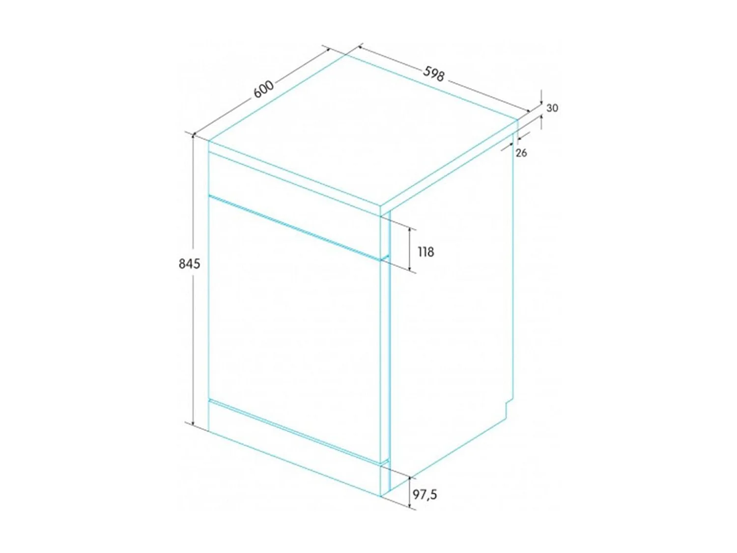 Lavavajillas Edesa EDW-6120 WH 12 servicios 4 programas E blanco 60 cm