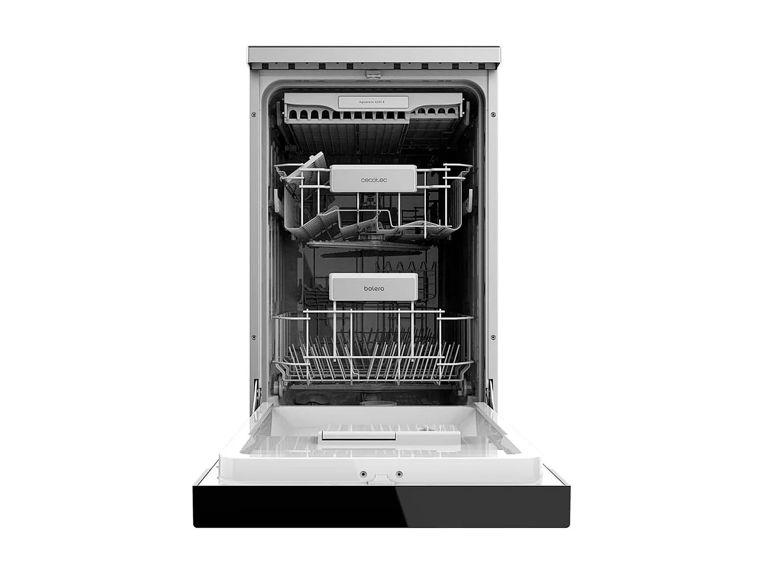 Lavavajillas Cecotec Bolero Aguazero 4201 Inox E 11 cubiertos 3 bandejas E inox 45 cm