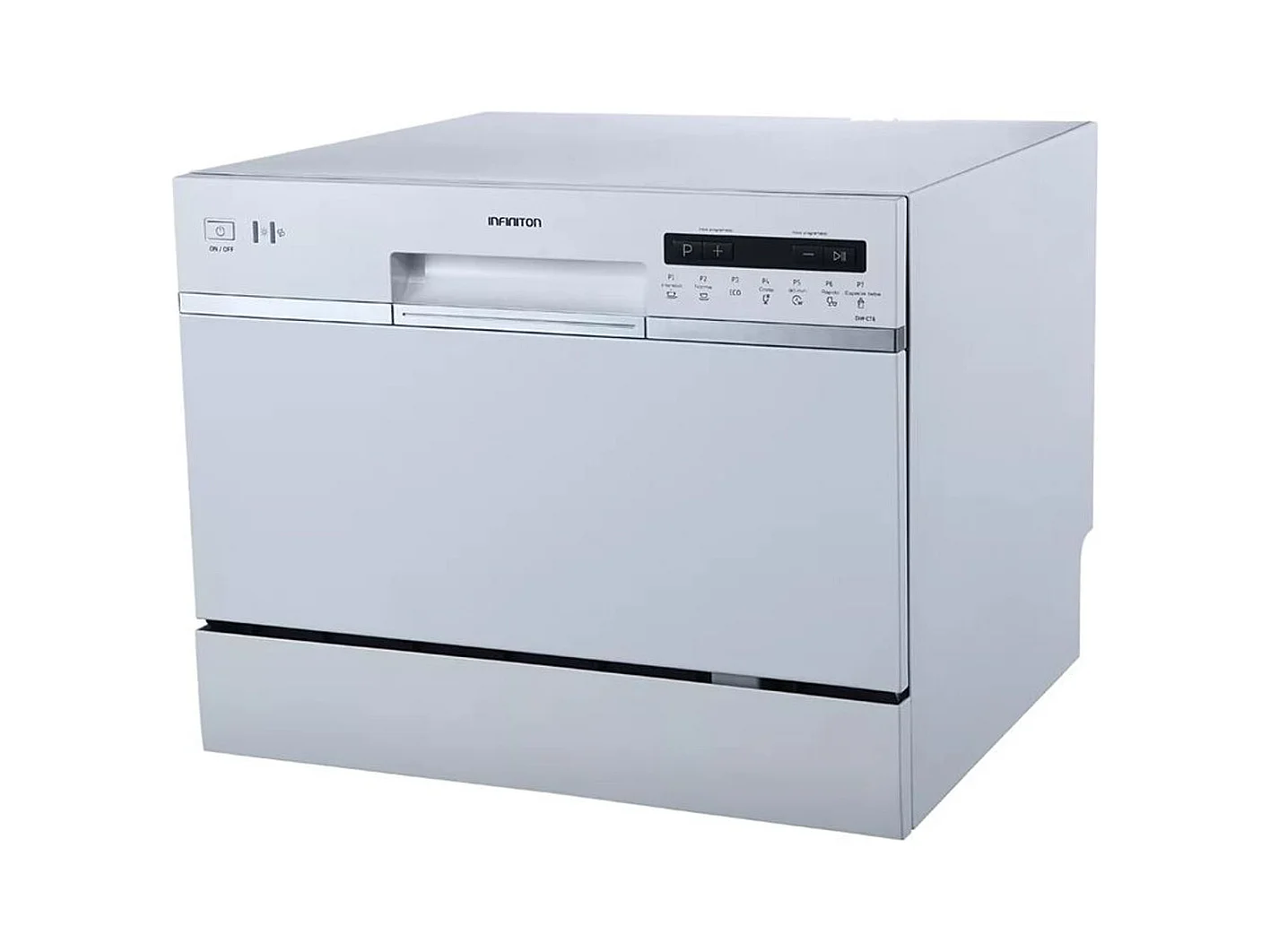 Lavavajillas Infiniton DIW-CT6 6 servicios 7 programas 47dB F blanco 43,8x55x50 cm