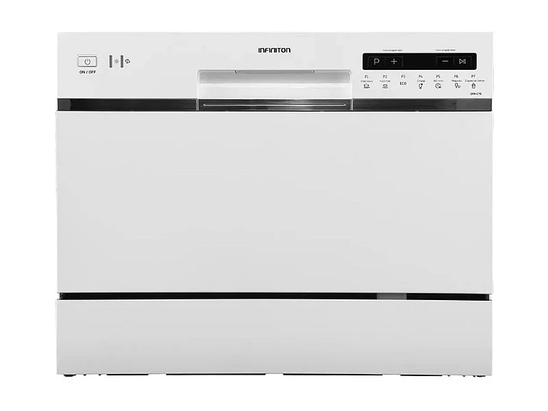Lavavajillas Infiniton DIW-CT6 6 servicios 7 programas 47dB F blanco 43,8x55x50 cm