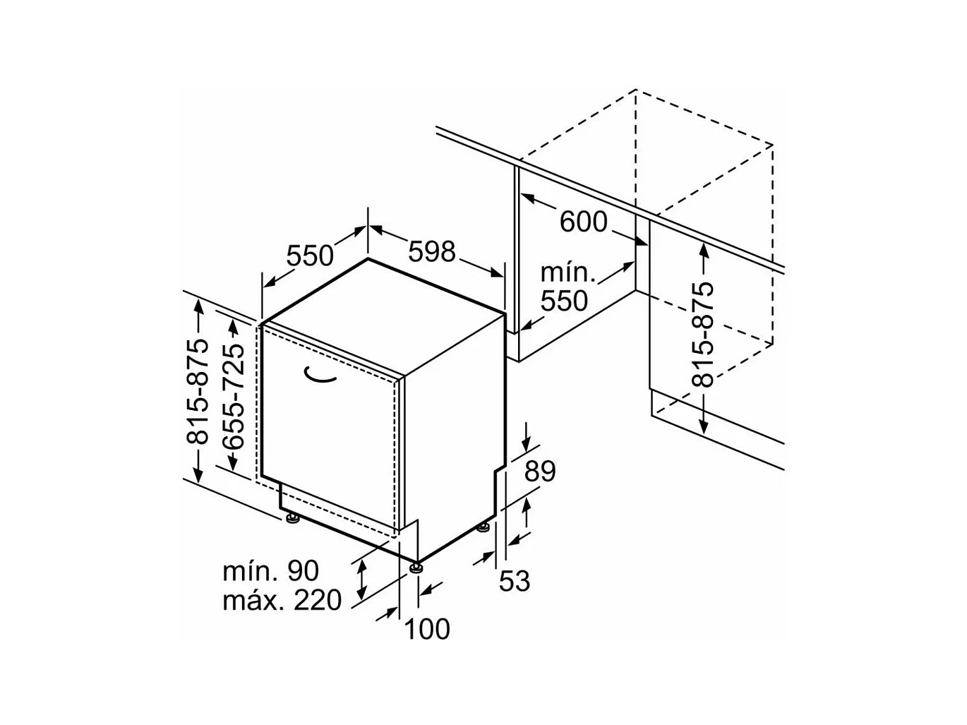 Lavavajillas encastrable Balay 3VF6330SA 14 servicios 6 programas D blanco 60 cm