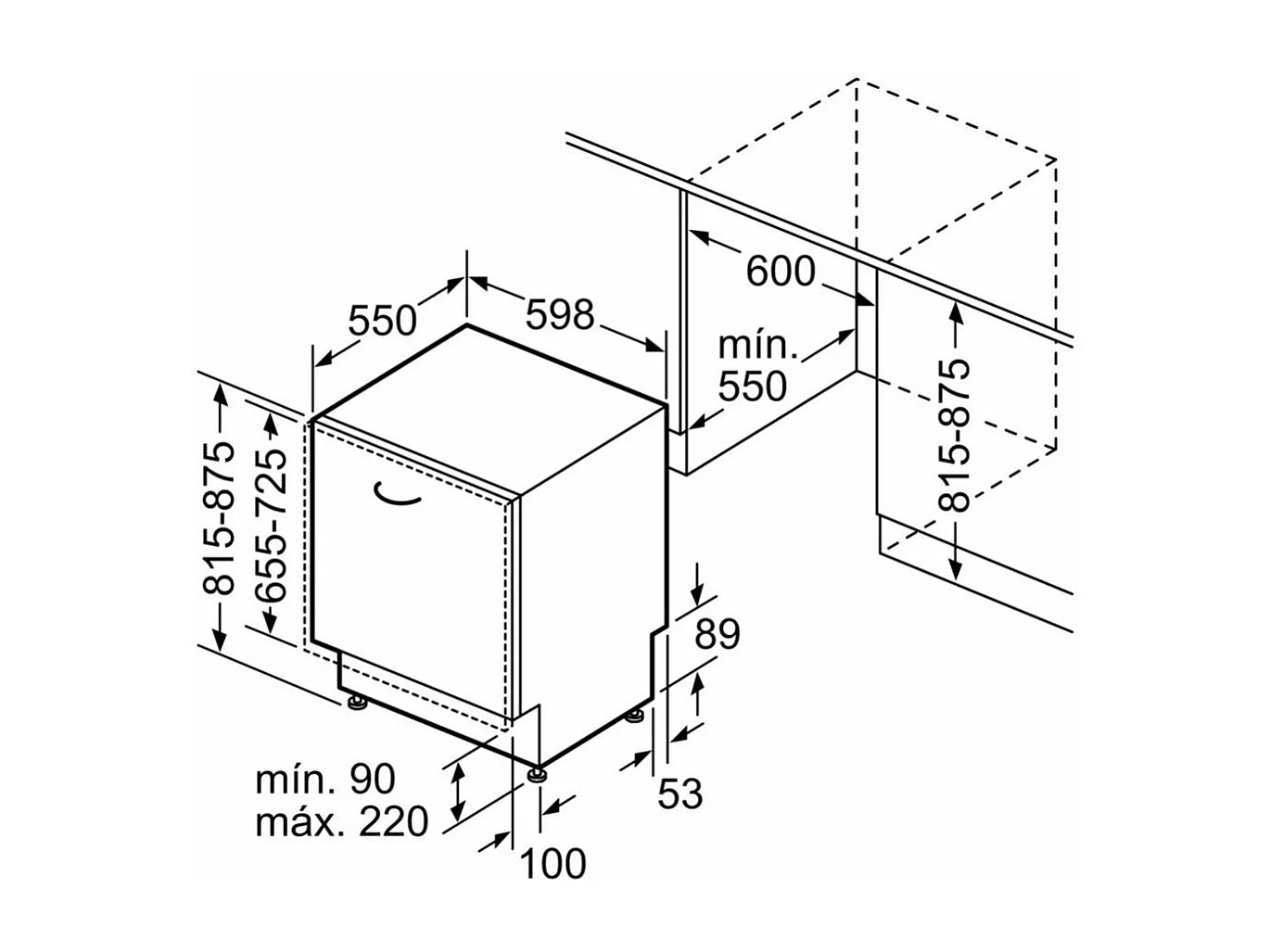 Lavavajillas encastrable Balay 3VF6330SA 14 servicios 6 programas D blanco 60 cm