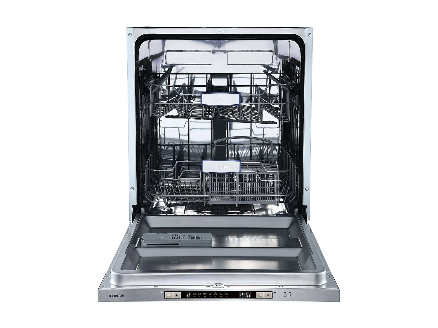 Lavavajillas integrable Infiniton DIW-BB606 12 cubiertos 7 programas E inox 59,8 cm