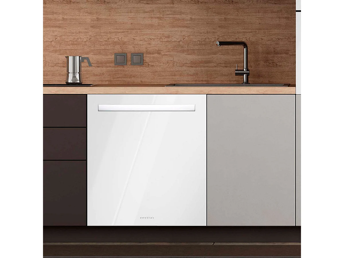 Lavavajillas semi integrable Infiniton DIW-G62W 15 cubiertos 7 programas D blanco 59,5 cm