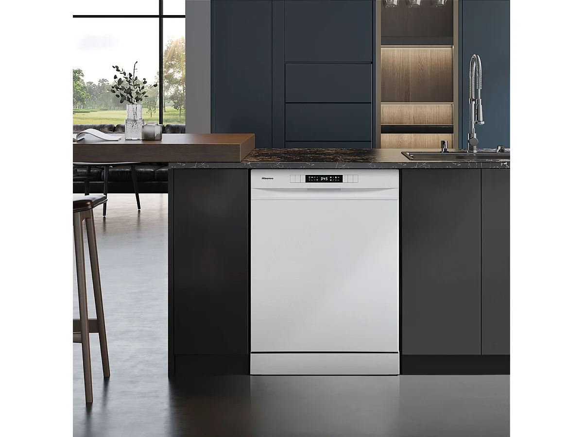 Lavavajillas Hisense HS623D10W 14 servicios 7 programas D blanco 60 cm