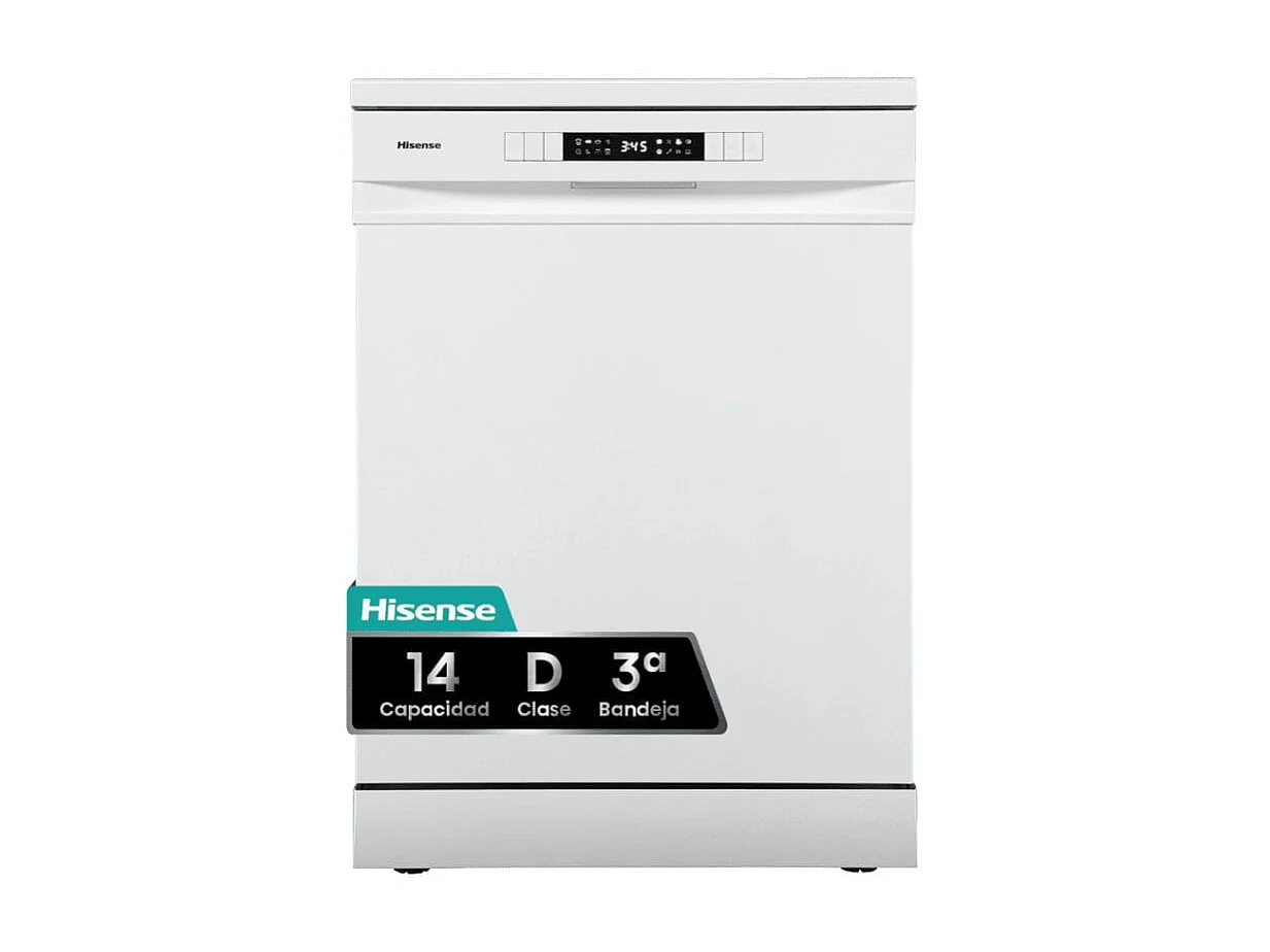 Lavavajillas Hisense HS623D10W 14 servicios 7 programas D blanco 60 cm