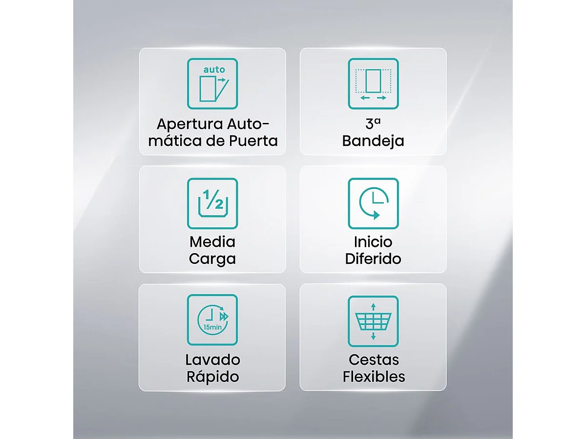 Lavavajillas Hisense HS623D10W 14 servicios 7 programas D blanco 60 cm