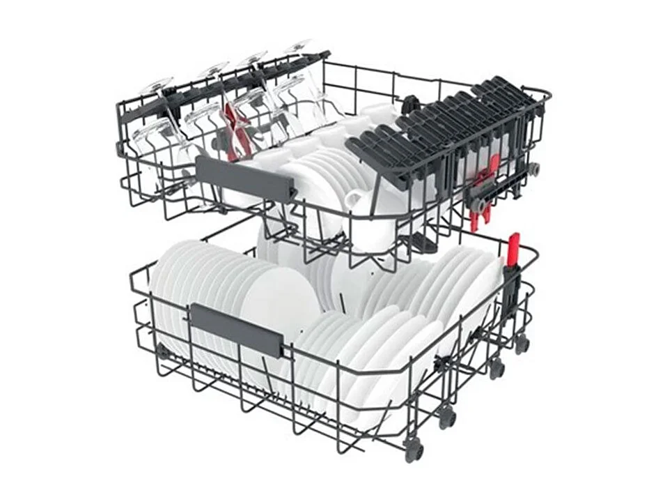 Lavavajillas integrable Whirpool WI 7020 PF 14 servicios 8 programas E blanco 59,8 cm