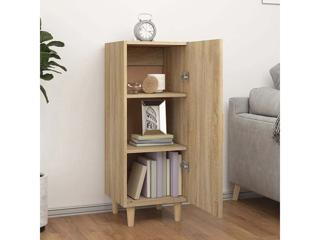 Buffet | Bahut | Meuble de rangement Chêne sonoma 34,5x34x90 cm Bois d'ingénierie