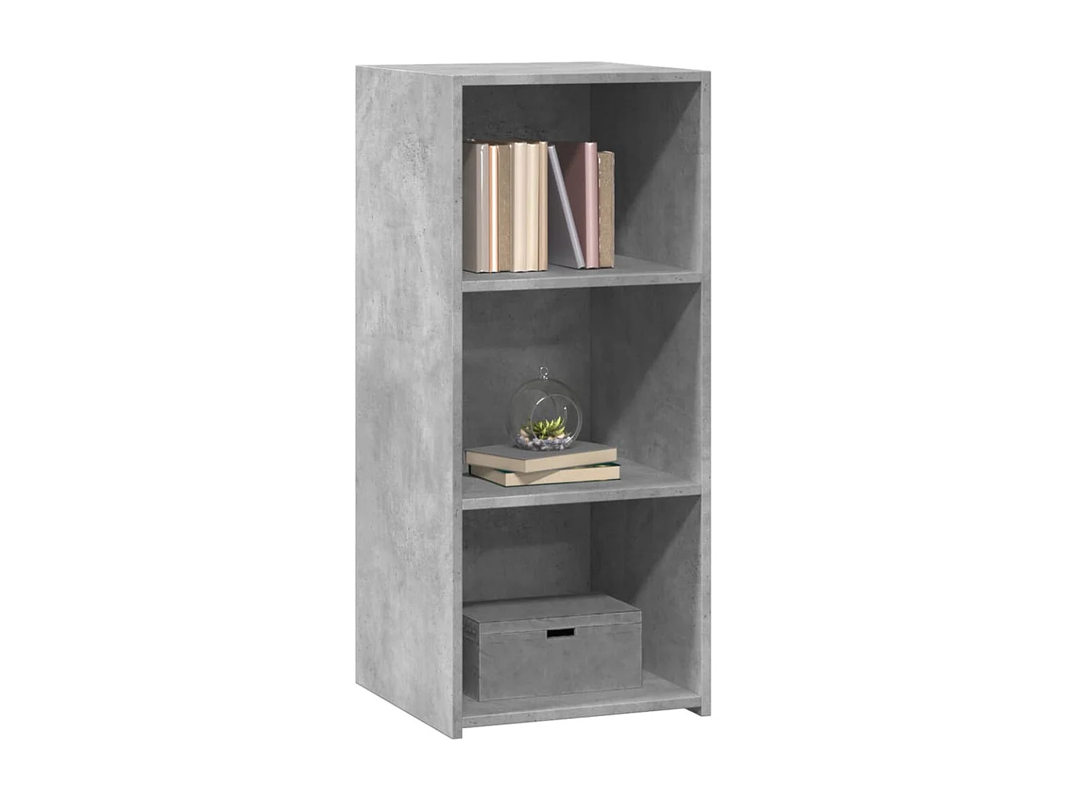 Buffet | Bahut | Meuble de rangement gris béton 40x41x93 cm bois d'ingénierie