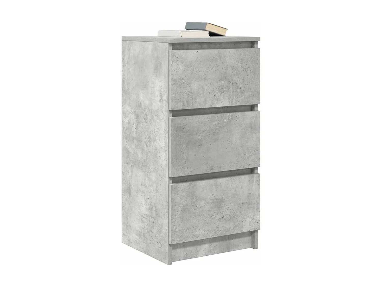Buffet | Commode à tiroir | Meuble de rangement gris béton 37,5x35x76 cm bois d'ingénierie