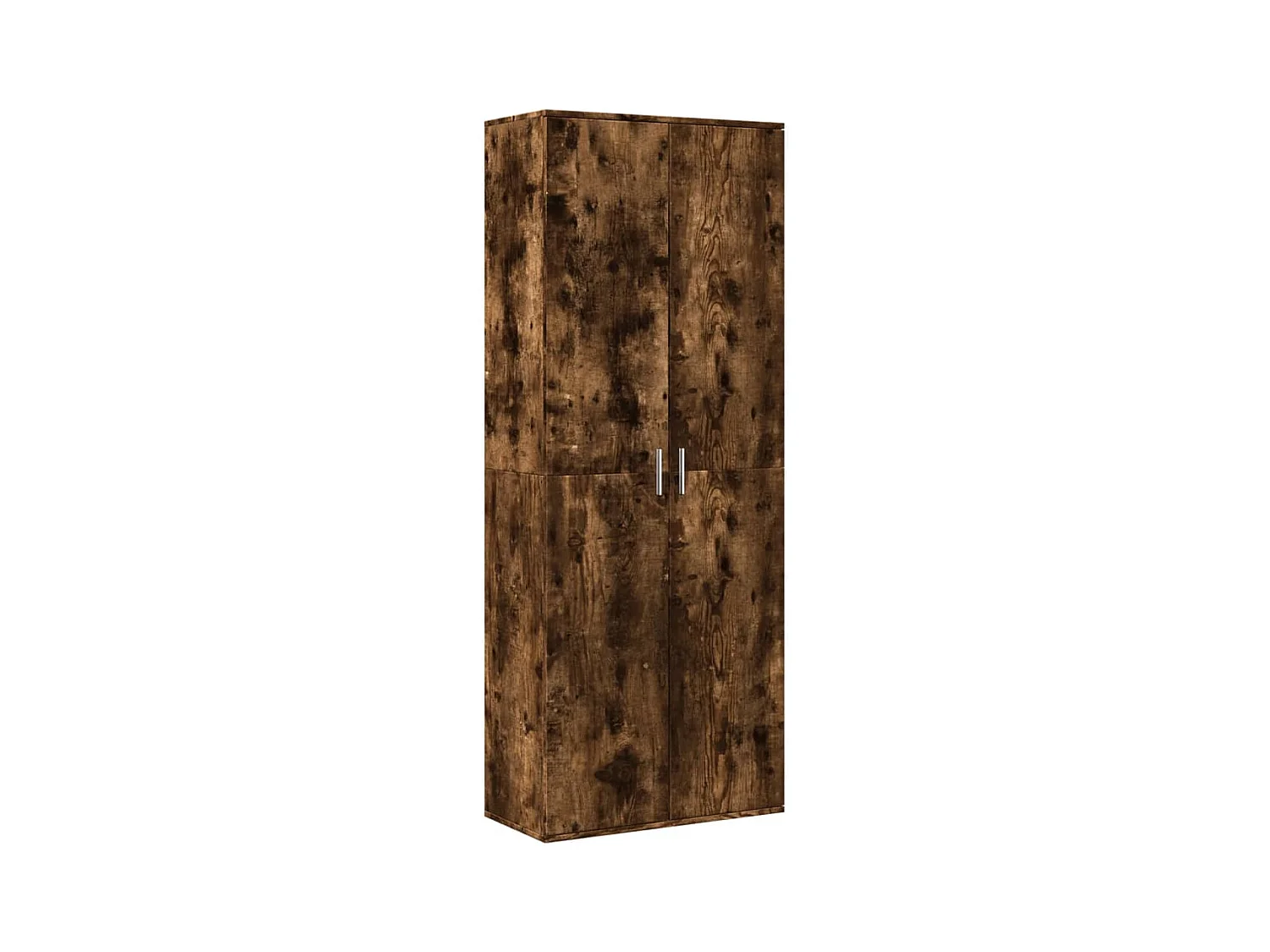 Buffet | Bahut | Meuble de rangement haut chêne fumé 70x35x180 cm bois d'ingénierie