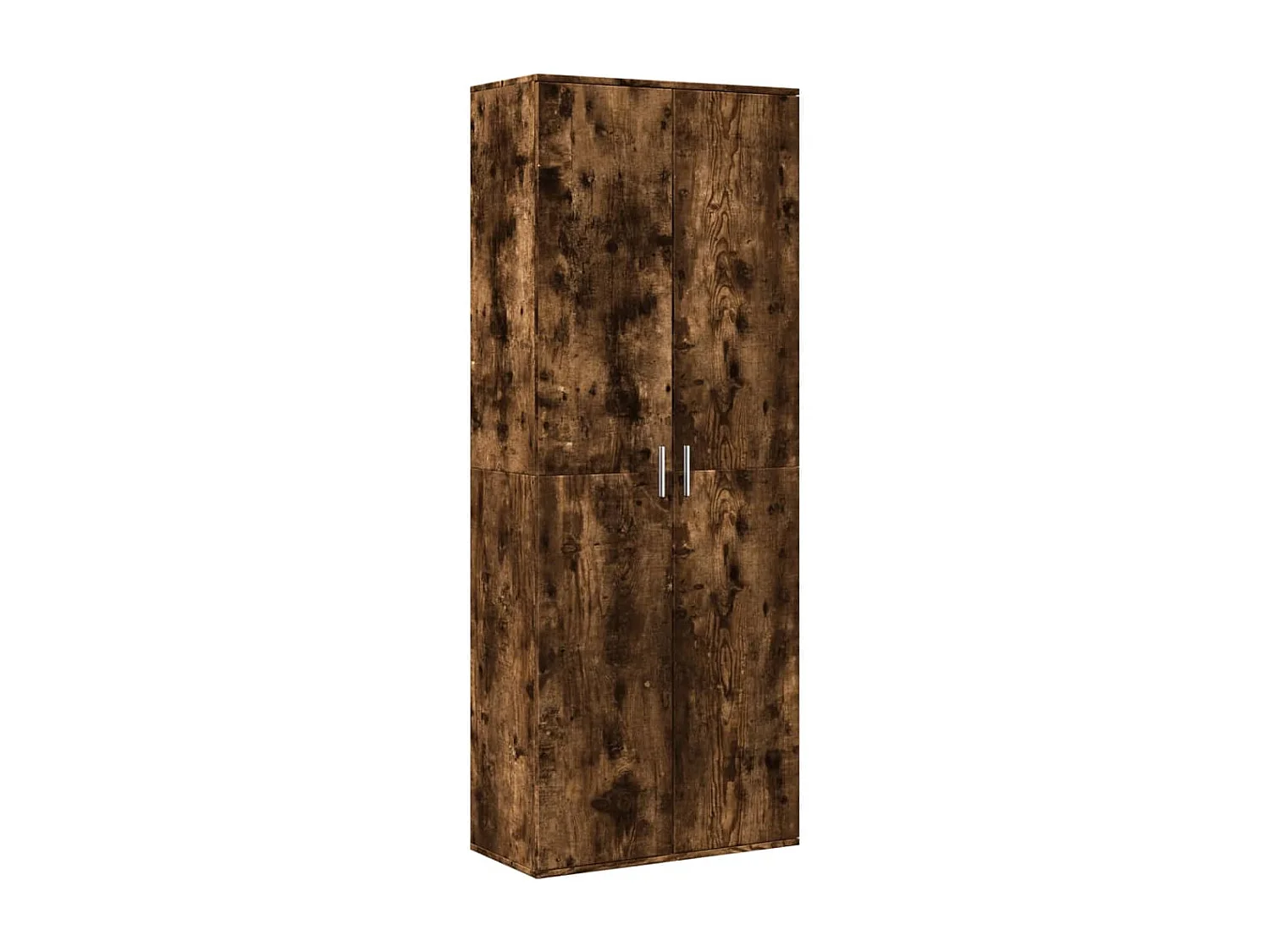 Buffet | Bahut | Meuble de rangement haut chêne fumé 70x35x180 cm bois d'ingénierie