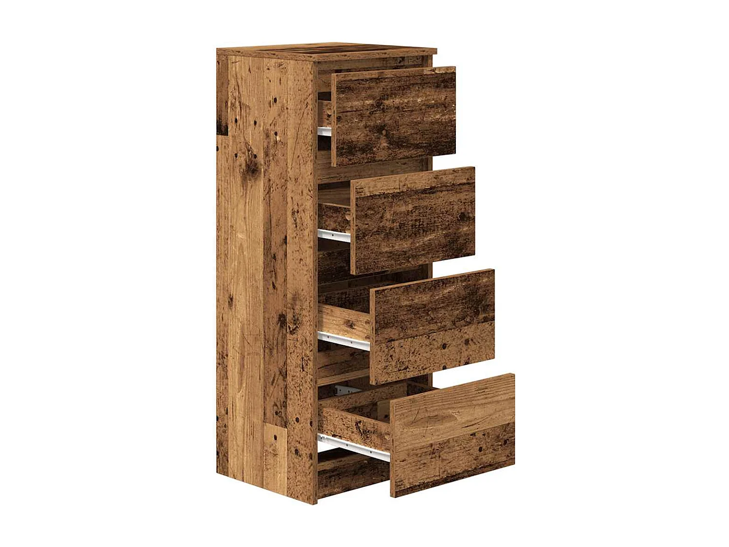 Buffet | Commode à tiroir | Meuble de rangement vieux bois 37,5x35x99 cm bois d'ingénierie