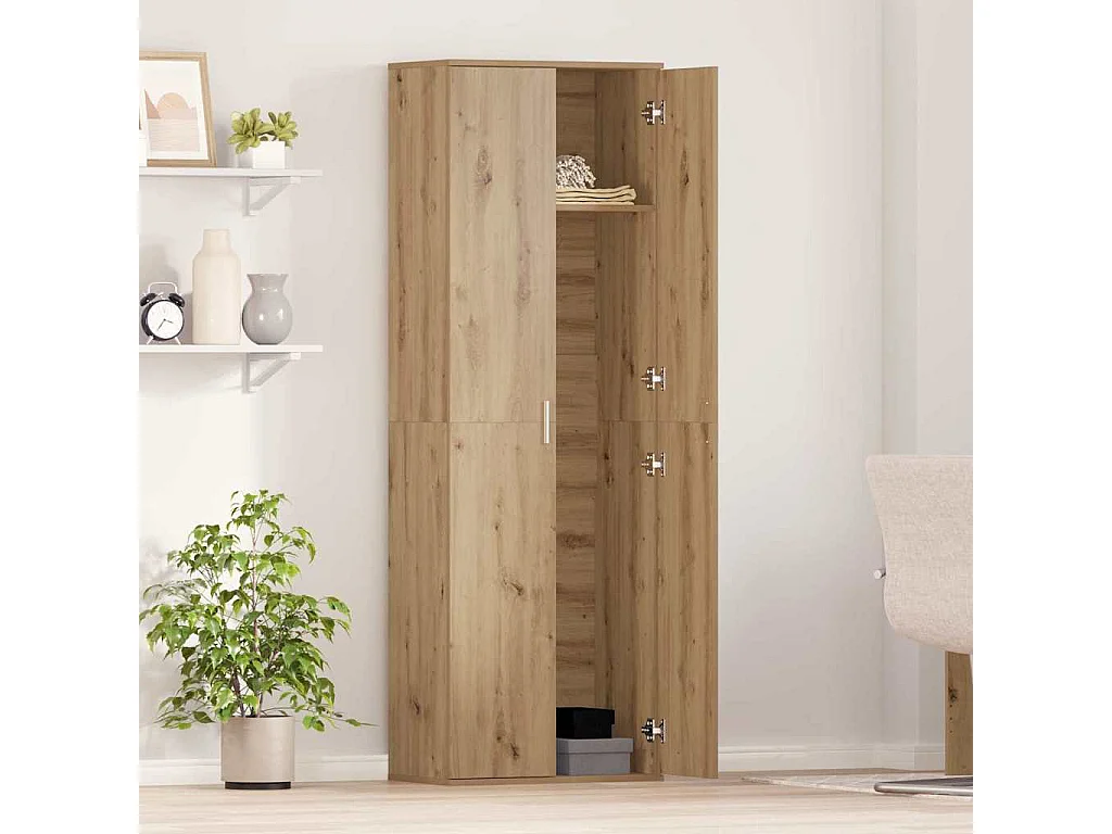 Buffet | Bahut | Meuble de rangement Chêne Artisan 60x35x180 cm Bois d'ingénierie