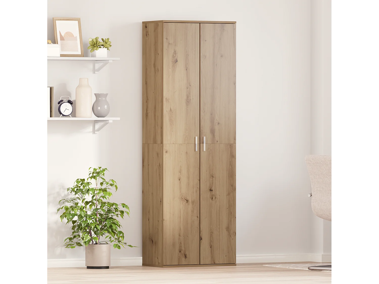 Buffet | Bahut | Meuble de rangement Chêne Artisan 60x35x180 cm Bois d'ingénierie