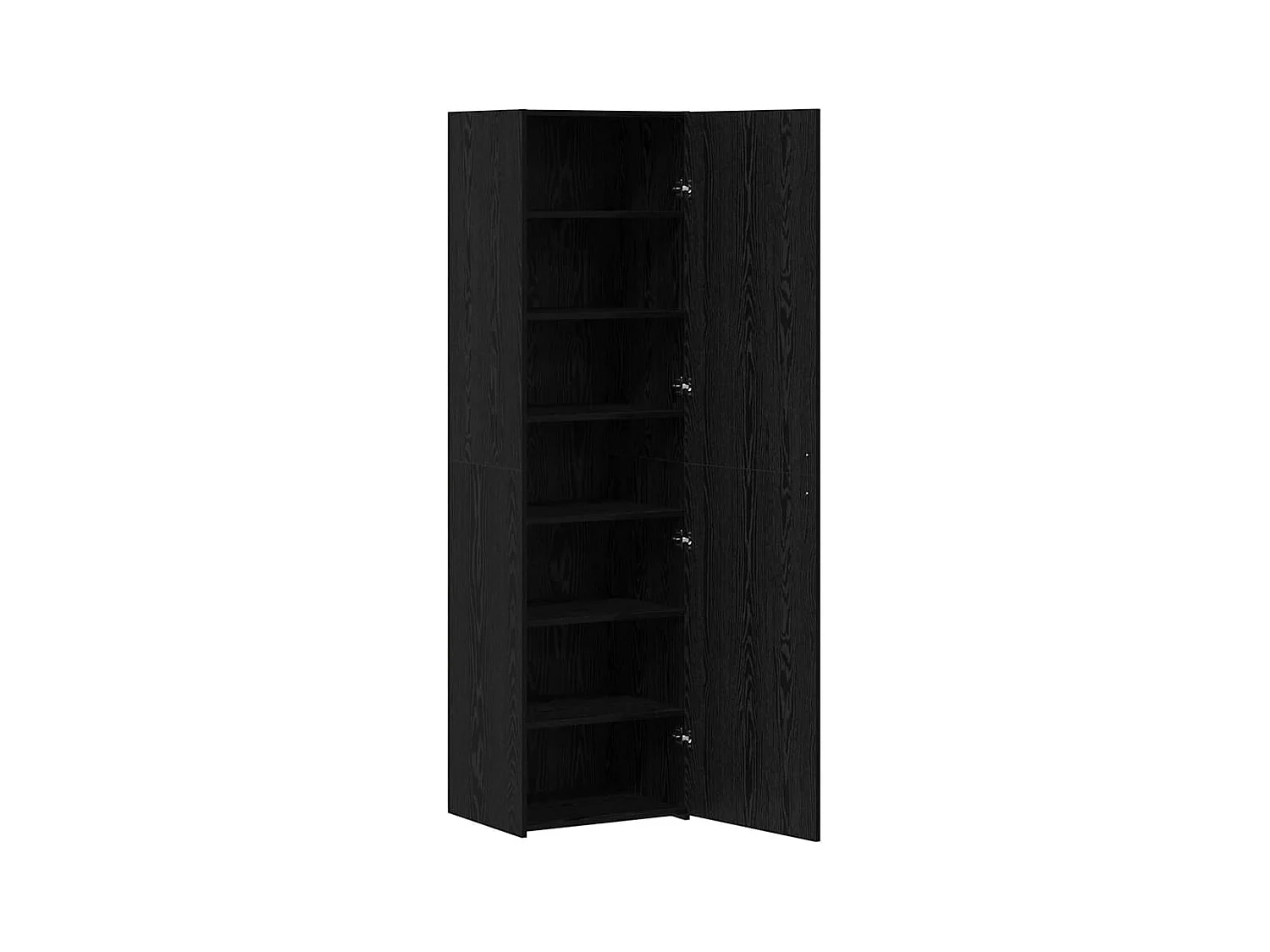 Buffet | Bahut | Meuble de rangement en chêne noir 50x42.5x185 cm en bois reconstitué