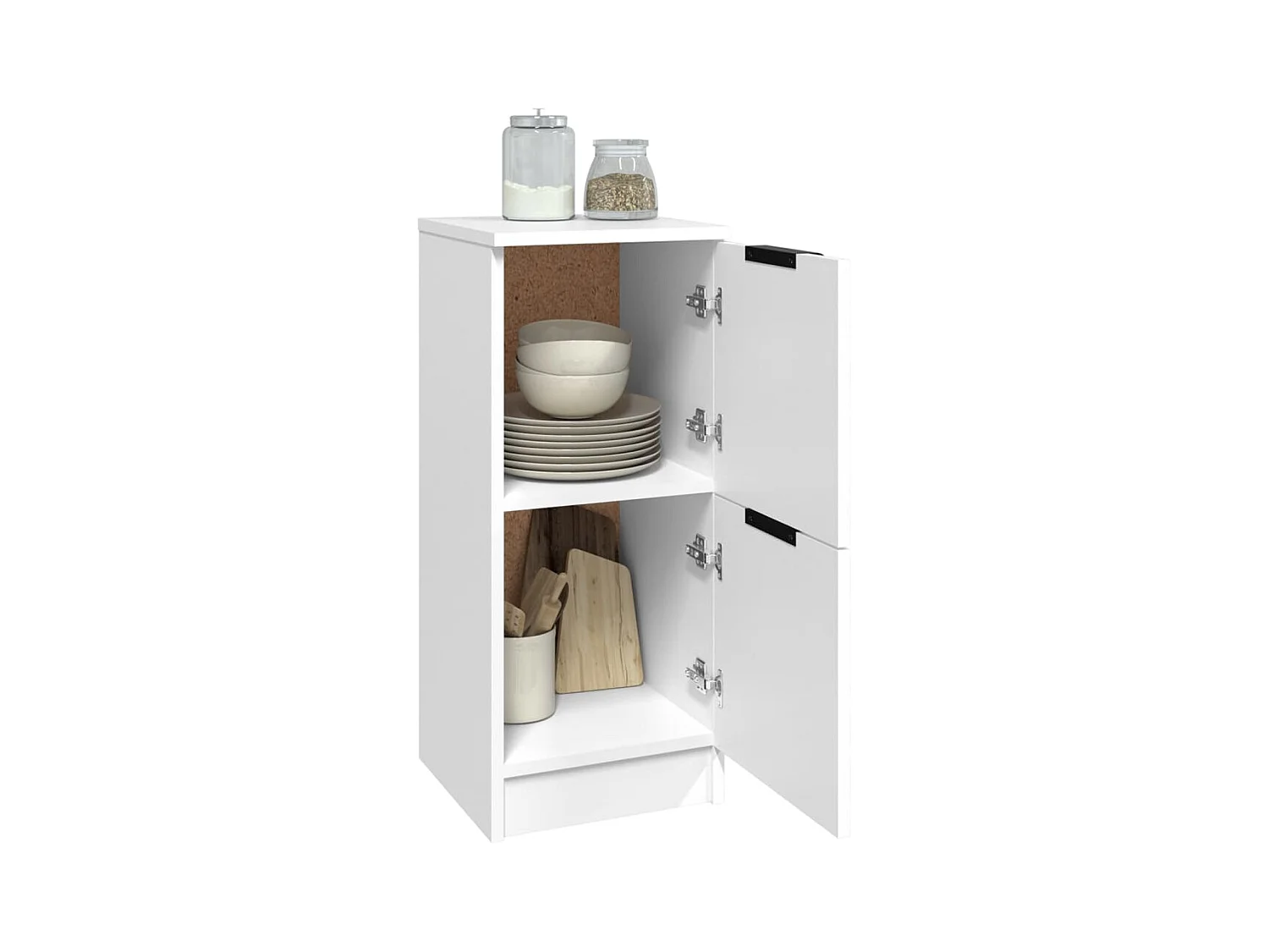 Buffets | Bahuts | Meuble de rangement 2 pcs blanc 30x30x70 cm bois d'ingénierie