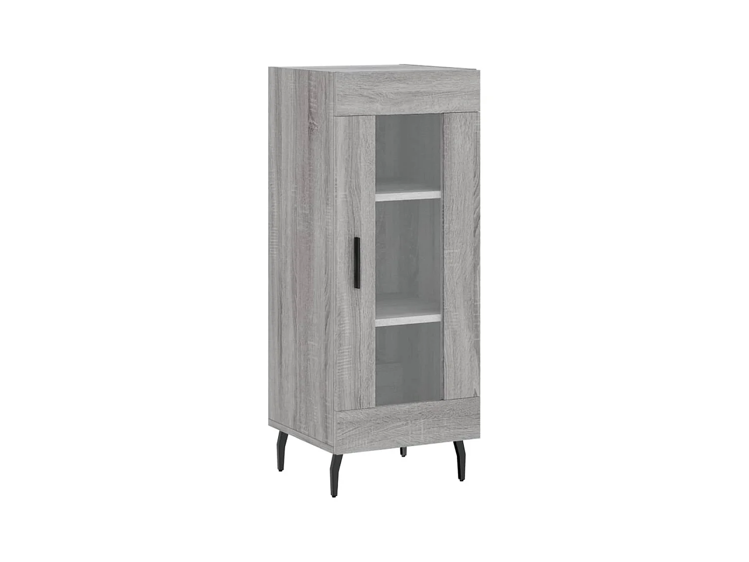 Buffet | Bahut | Meuble de rangement haut Sonoma gris 34,5x34x180 cm Bois d'ingénierie