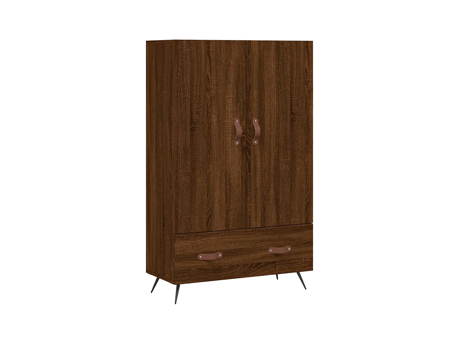 Credenza | Buffet | Armadio Rovere Marrone 69,5x31x115 cm in Legno Multistrato