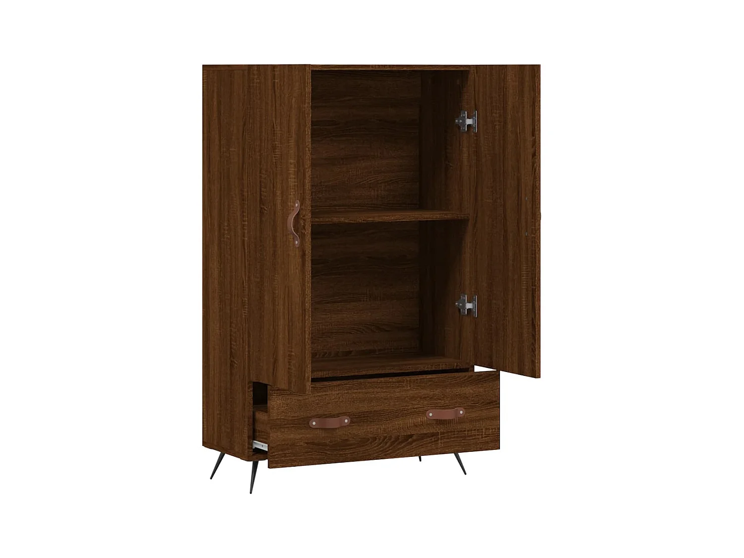 Credenza | Buffet | Armadio Rovere Marrone 69,5x31x115 cm in Legno Multistrato