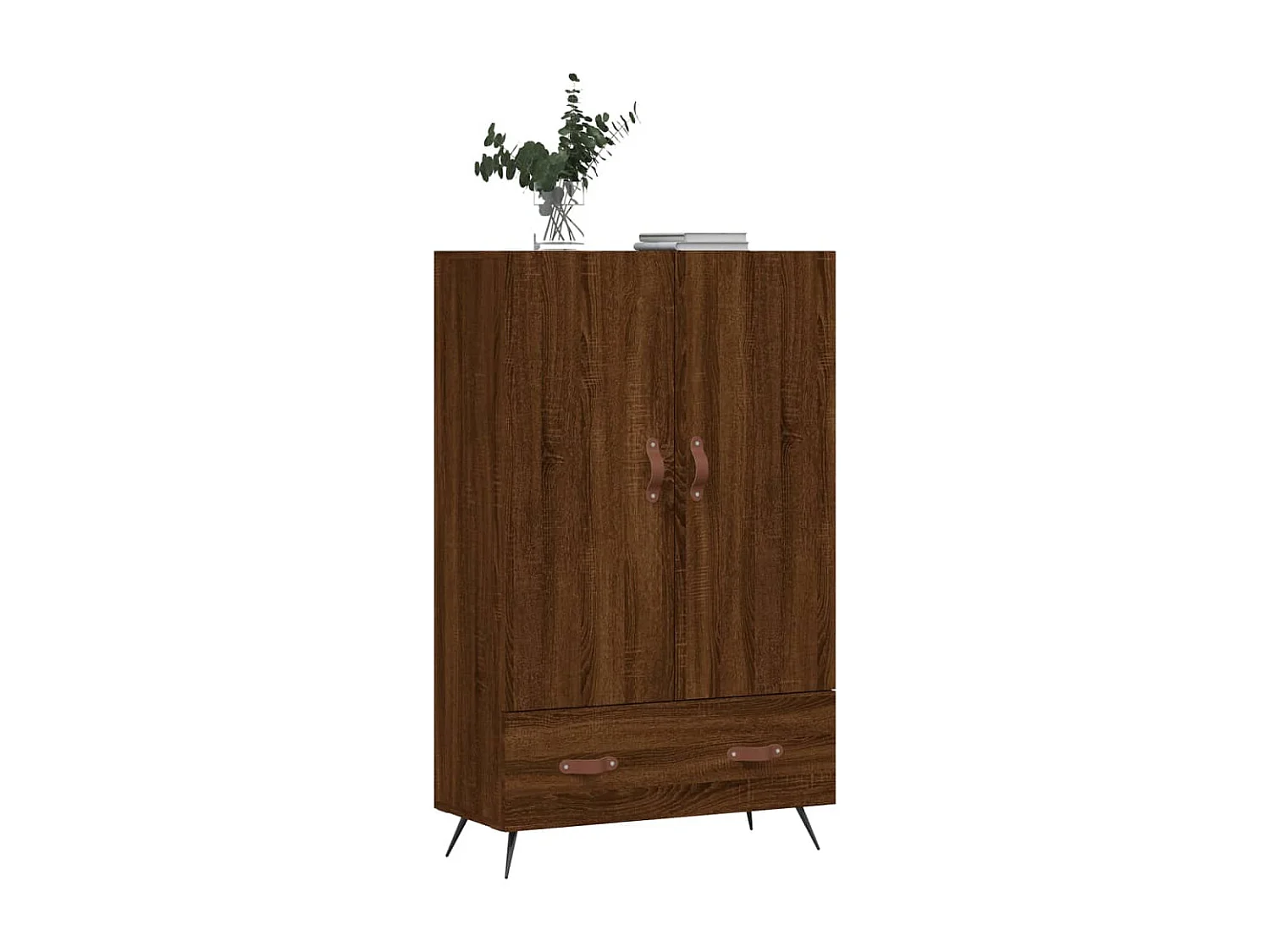 Credenza | Buffet | Armadio Rovere Marrone 69,5x31x115 cm in Legno Multistrato