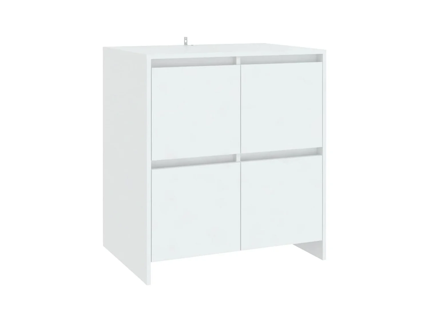 Buffets | Bahuts | Meuble de rangement 2 pcs Blanc Bois d'ingénierie