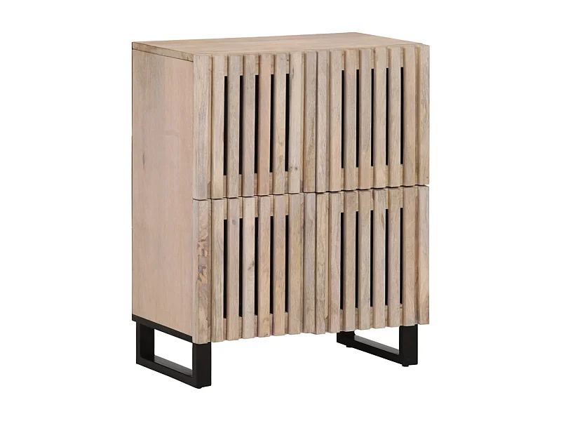 Buffet | Bahut | Meuble de rangement 60x34x75 cm bois de manguier massif