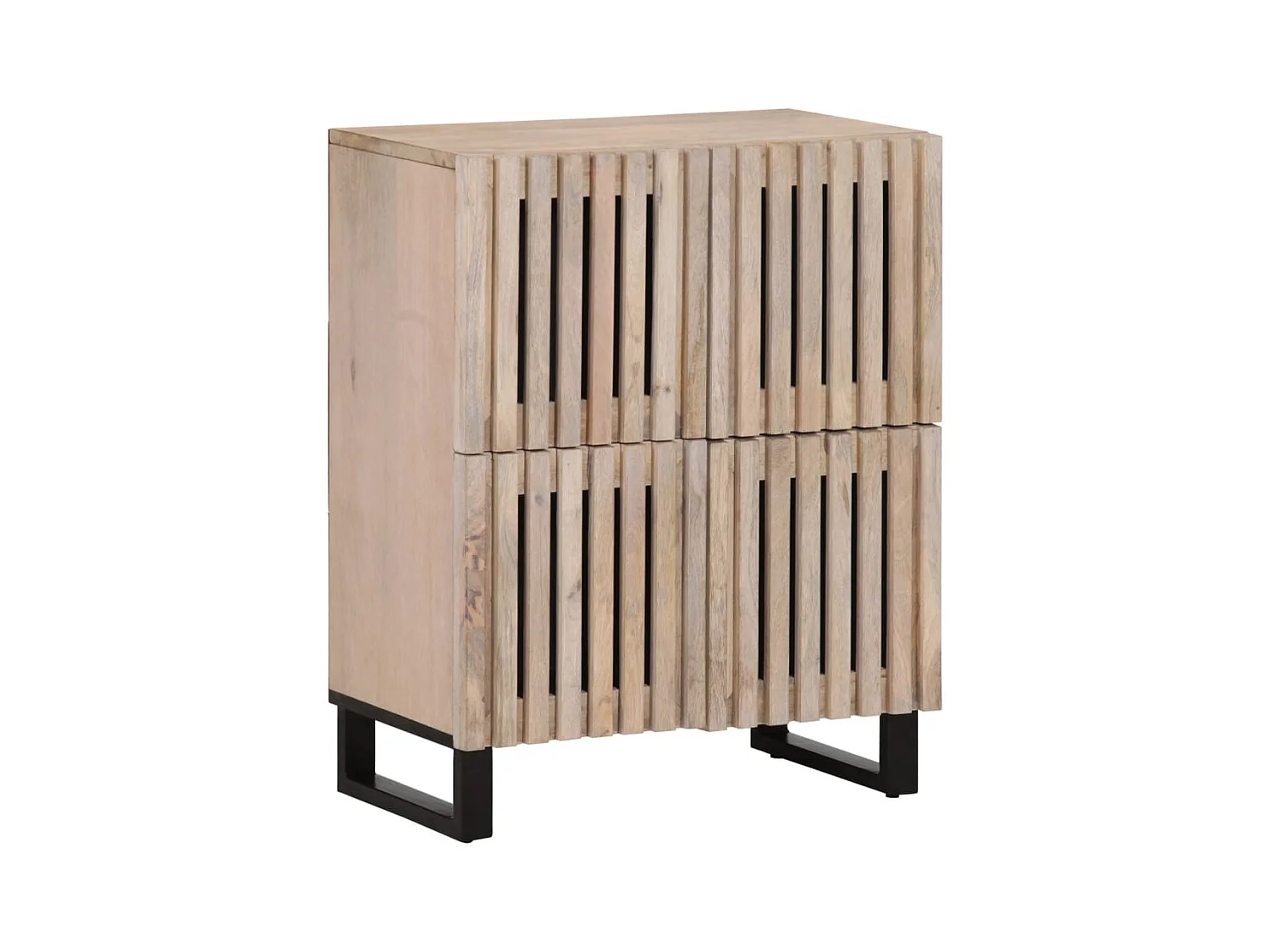 Credenza | Buffet | Armadio 60x34x75 cm in Legno Massello di Mango
