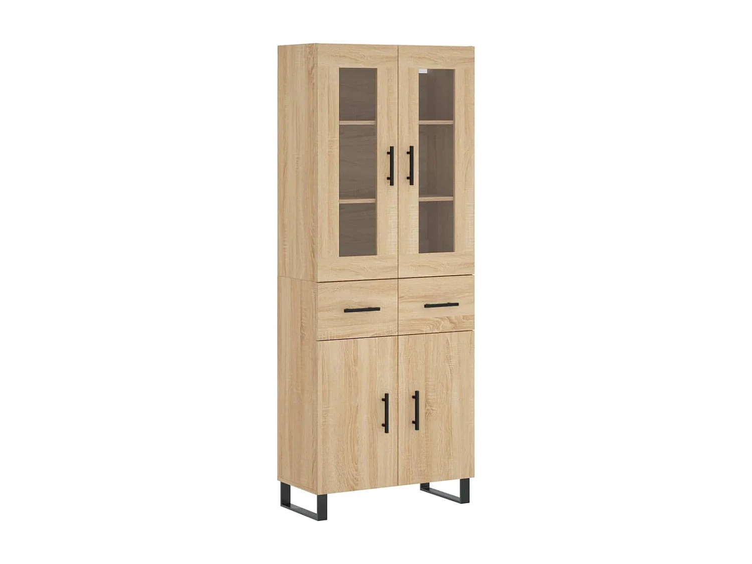 Credenza | Buffet | Armadio Rovere Sonoma 69,5x34x180 cm in Legno Multistrato