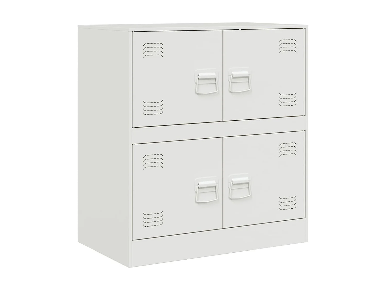 Buffet | Bahut | Meuble de rangement blanc 67x39x73 cm acier