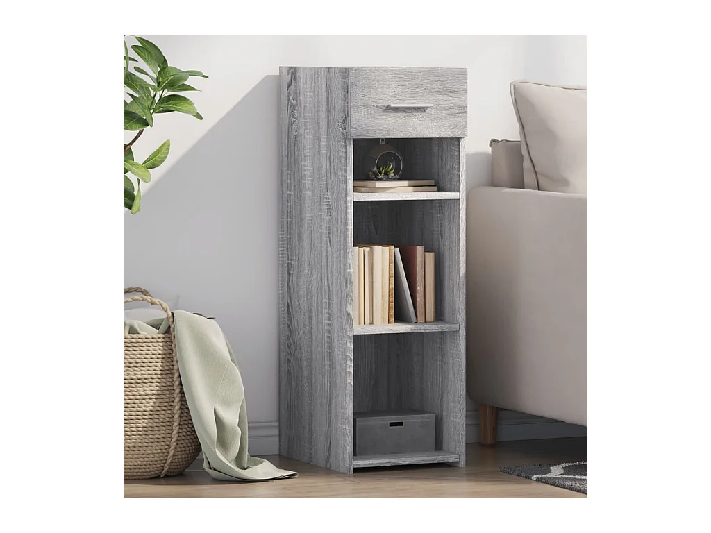 Credenza | Buffet | Armadio Grigio Sonoma 30x42,5x93 cm in Legno Multistrato