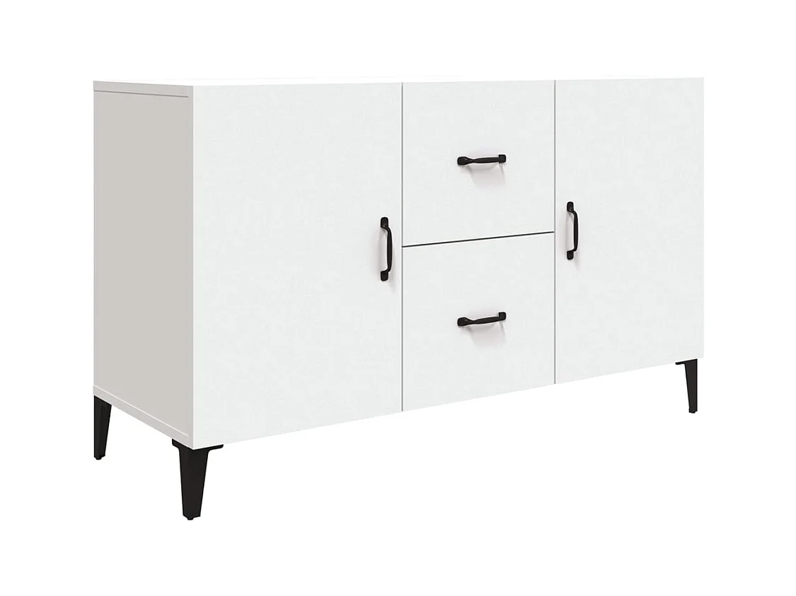 Credenza | Buffet | Armadio Bianca 100x36x60 cm in Legno Multistrato