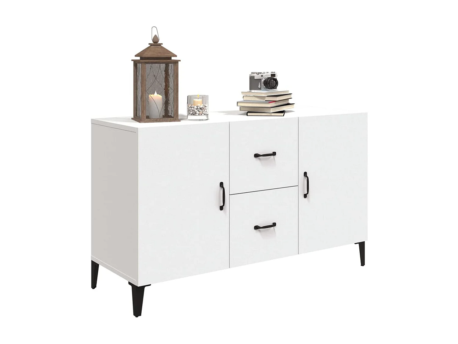 Buffet | Bahut | Meuble de rangement blanc 100x36x60 cm bois d'ingénierie