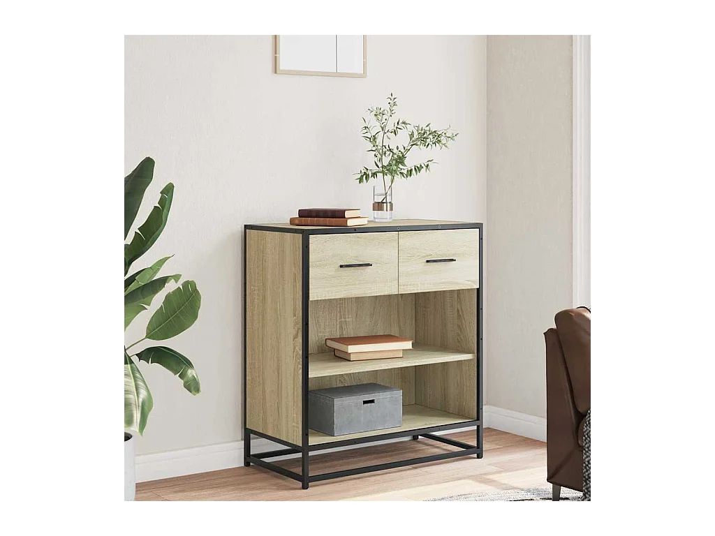 Buffet | Bahut | Meuble de rangement chêne sonoma 68x35x76 cm bois d'ingénierie