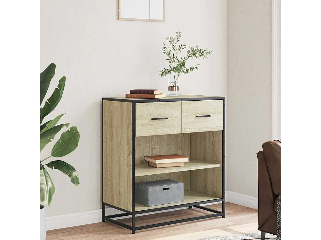 Buffet | Bahut | Meuble de rangement chêne sonoma 68x35x76 cm bois d'ingénierie