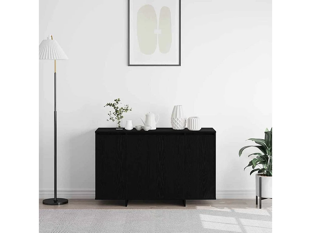 Buffet | Bahut | Meuble de rangement chêne noir Chêne noir Bois 120 x 41 x 75 cm