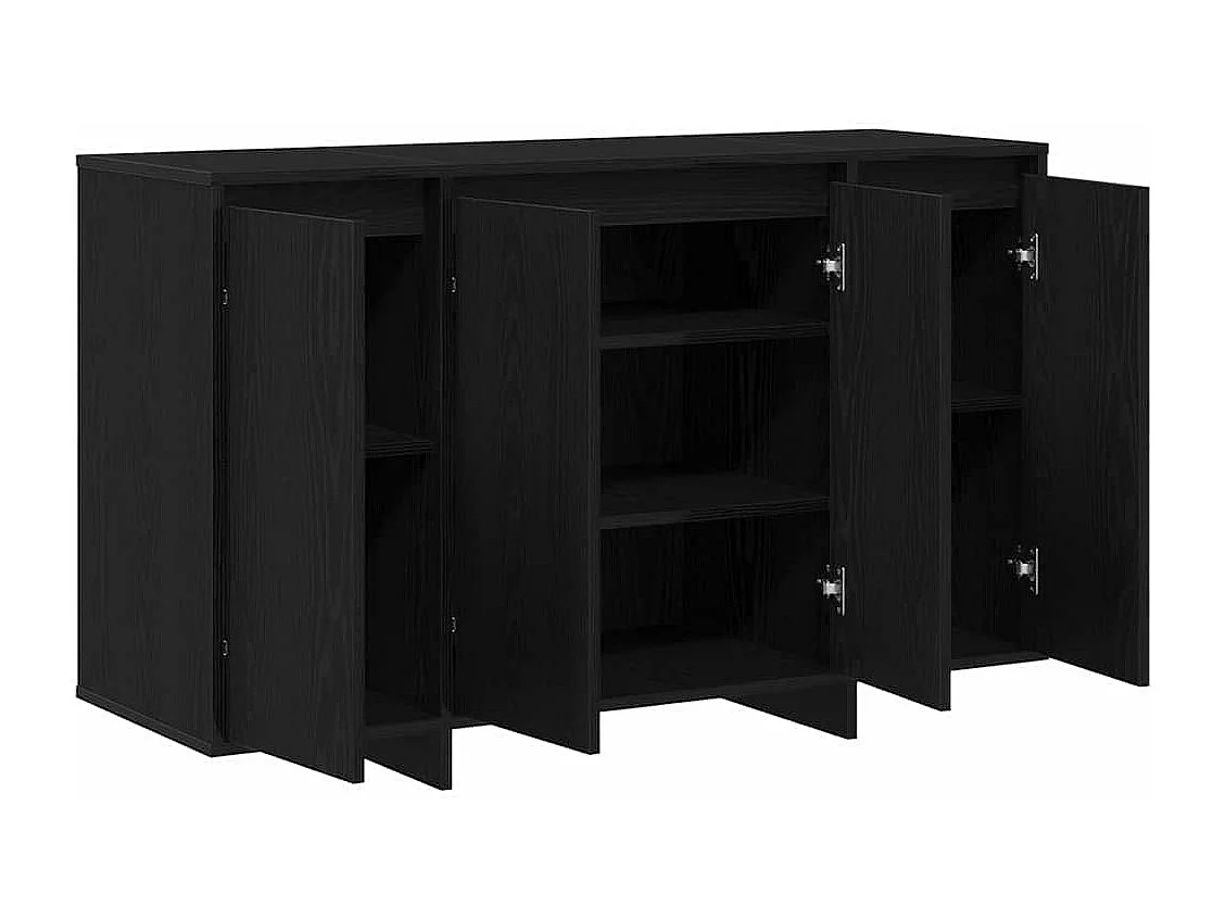 Buffet | Bahut | Meuble de rangement chêne noir Chêne noir Bois 120 x 41 x 75 cm